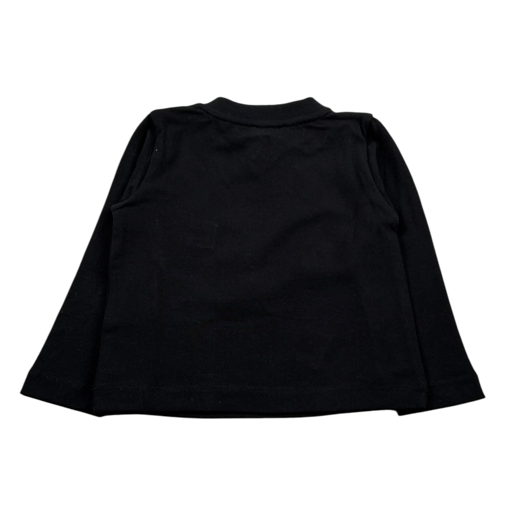 Elisabetta Franchi Shirt Girocollo tinta unita con Stampa Nero per Neonata EGTS072 NERO ELISABETTA FRANCHI 