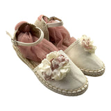 Juana Sanchez Schlichte Espadrilles mit cremefarbenen Applikationen für Mädchen