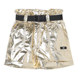 Dkny einfarbige Shorts mit goldenem Riemen für Mädchen