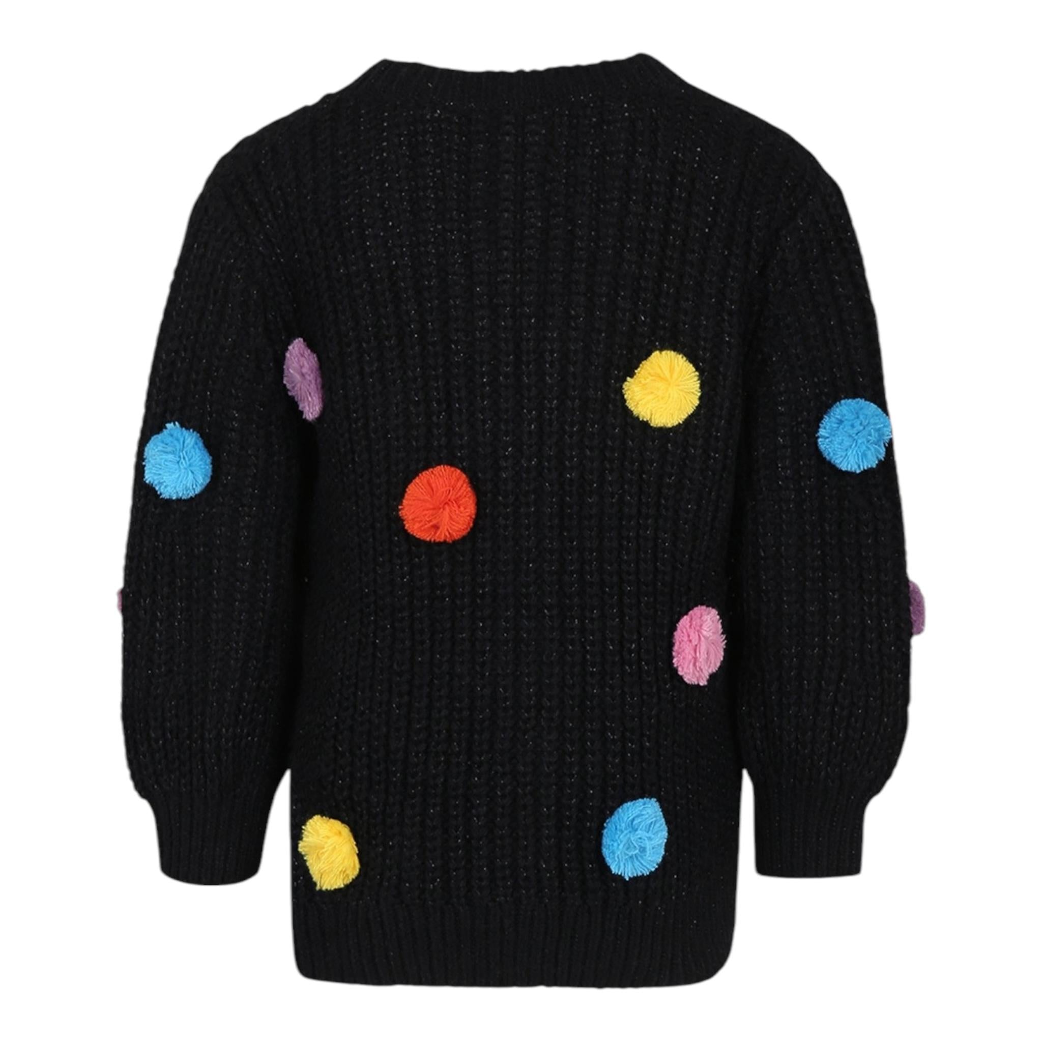 STELLA McCARTNEY cardigan tinta unita con applicazioni Nero per Bambina TV9C40 NERO STELLA McCARTNEY 