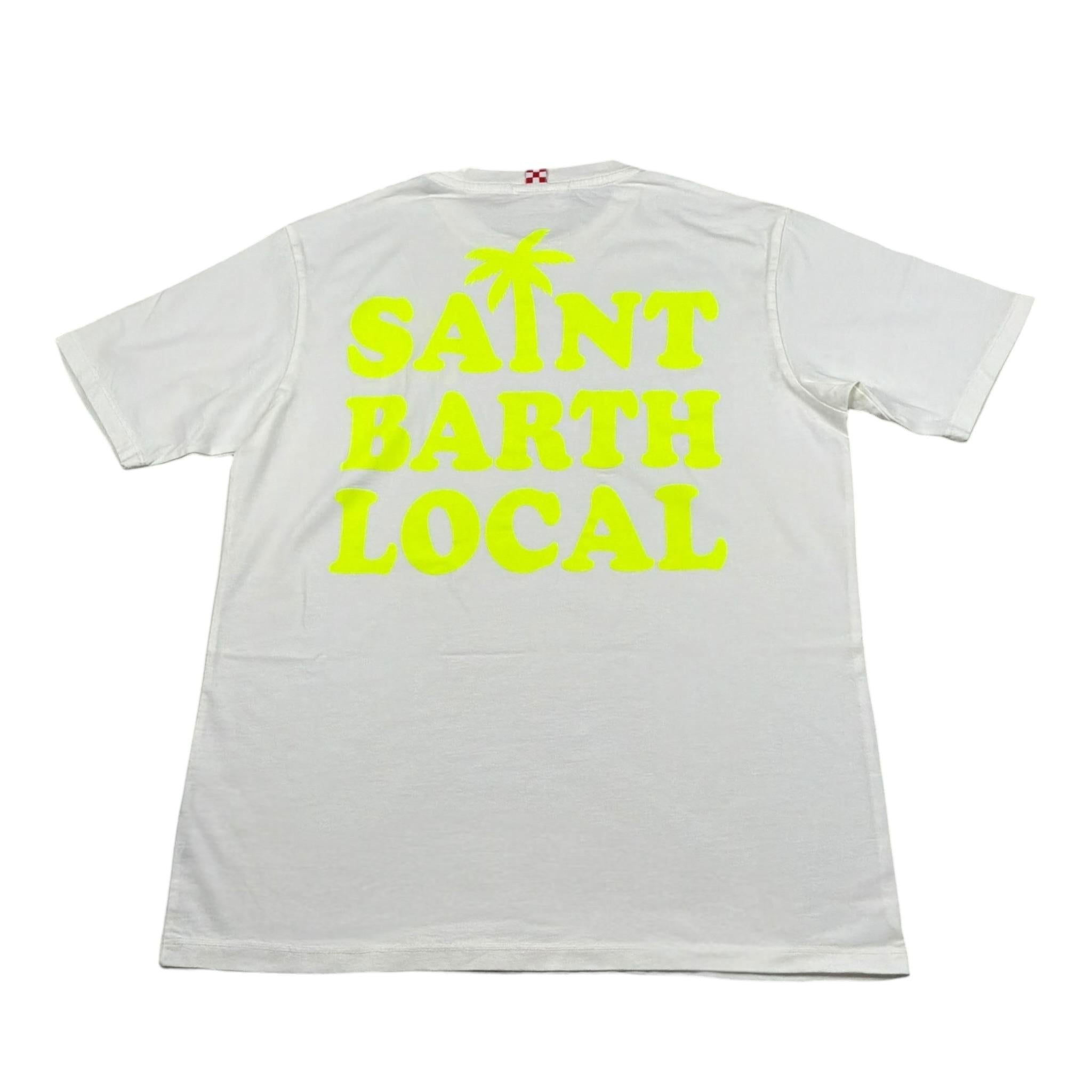 Saint Barth T-Shirt Girocollo Tinta Unita con Stampa  per Bambino SBARTH BIANCO SAINT BARTH 