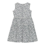 Il Gufo Abito Giromanica Tinta Unita con Stampa Floreale per Bambina P25VA319C4138J GRIGIO IL GUFO 