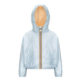 K-Way Giubbino Reversibile Bicolore con Cappuccio per Bambina K41337WX ARANCIONE/AZZURRO K-WAY 