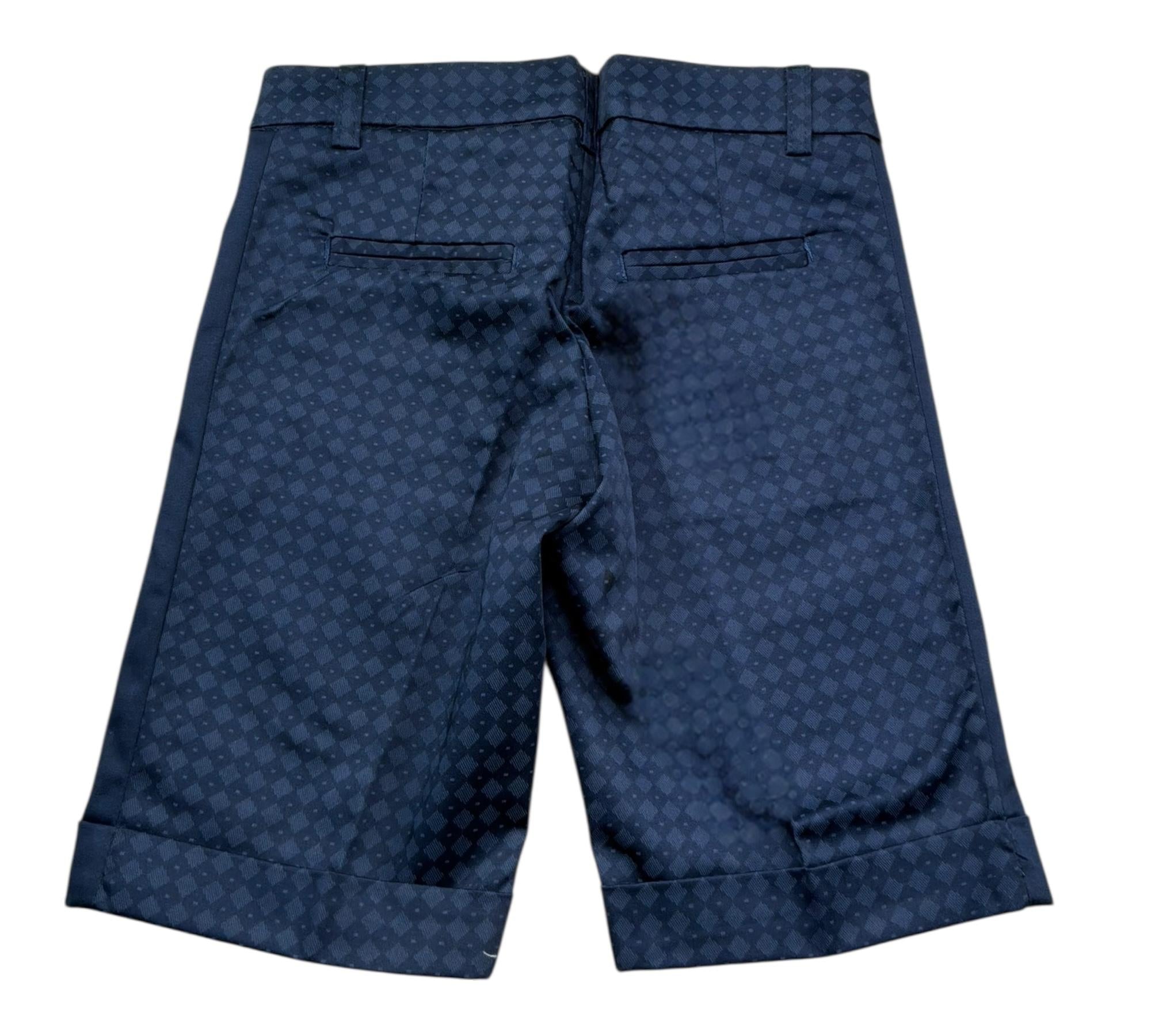 Manuel & Frank Bermuda Tinta Unita con Girovita Regolabile per Bambino MF2017B BLU MANUEL & FRANK 