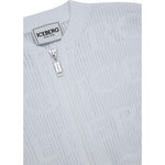 Iceberg Felpa con Zip tinta unita Traforata Bianco per Bambina MGICE5150J BIANCO ICEBERG 