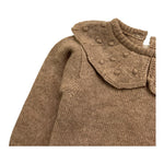 WEDOBLE maglia girocollo tinta unita con ricami Fango per Neonata I2407301 FANGO WEDOBLE 