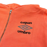 Umbro Felpa tinta unita con Zip E Cappuccio Arancione Fluo per Bambino 20PIAP20156B ARANCIONE FLUO UMBRO 