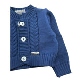 I Delfi Cardigan Tinta Unita per Neonato 25P5401 BLU I DELFI 