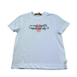 K-Way T-Shirt Girocollo Tinta Unita con Stampa per Bambina K2151PW BIANCO K-WAY 