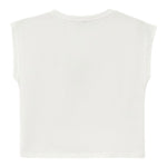 Dixie T-Shirt Tinta Unita Girocollo con Stampa per Bambina MBC6030G50 BIANCO DIXIE 