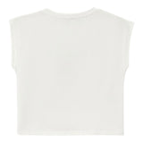 Dixie T-Shirt Tinta Unita Girocollo con Stampa per Bambina MBC6030G50 BIANCO DIXIE 