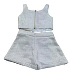 Fun & Fun Completo 2 Pezzi Top-Short per Bambina FNCBTP01031 GRIGIO FUN & FUN 
