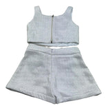 Fun & Fun Completo 2 Pezzi Top-Short per Bambina FNCBTP01031 GRIGIO FUN & FUN 