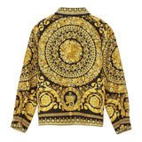 Versace – Schlichtes, schwarz gemustertes Hemd für Mädchen