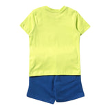 Diesel 2-teiliges Set T-Shirt-Bermuda zweifarbig grün/blau für Neugeborene
