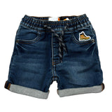 Timberland Bermuda In Denim tinta unita con Elastico In Vita Blu per Neonato T04A43 BLU TIMBERLAND 