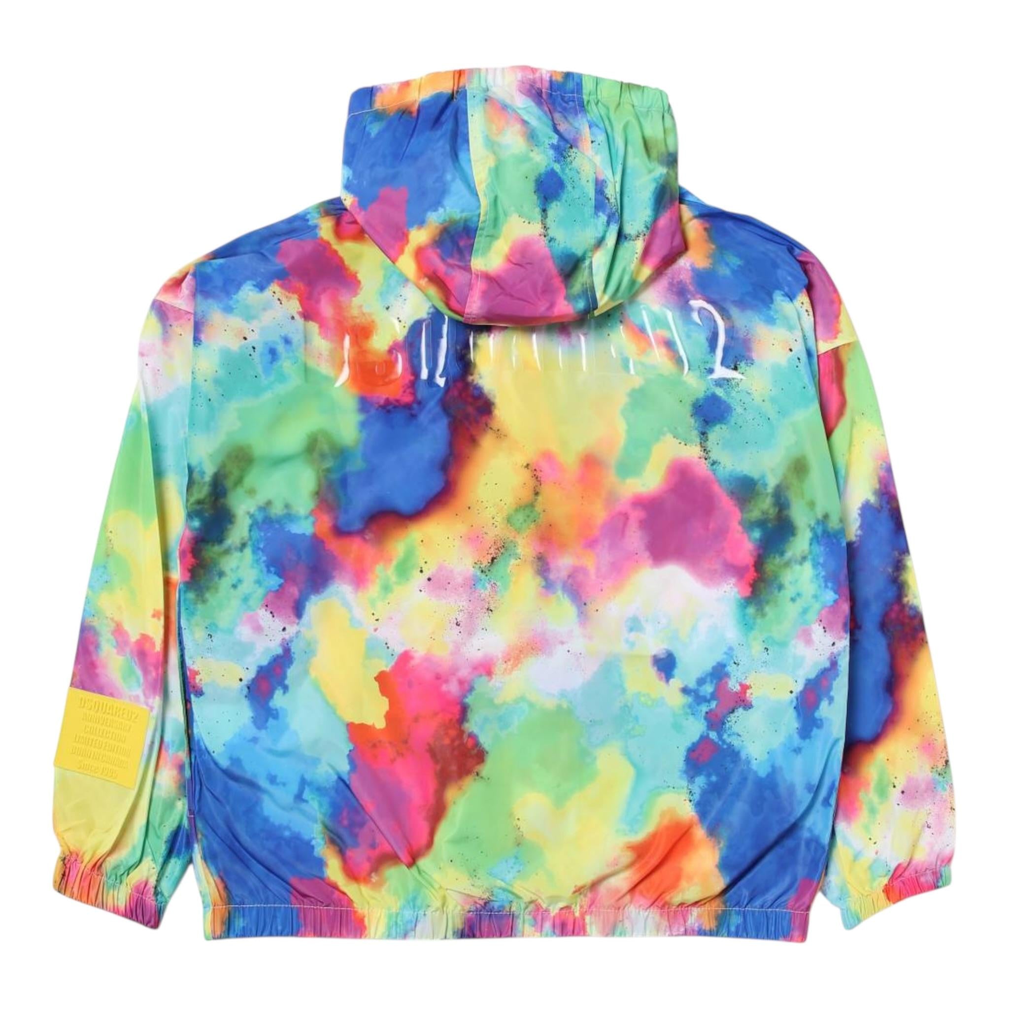 Dsquared2 Giubbino Multicolor con Zip E Cappuccio per Bambino DQ2226 MULTICOLOR DSQUARED2 