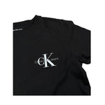 Calvin Klein T-Shirt Girocollo Tinta Unita con Logo per Bambino IU0IU00678X NERO CALVIN KLEIN 