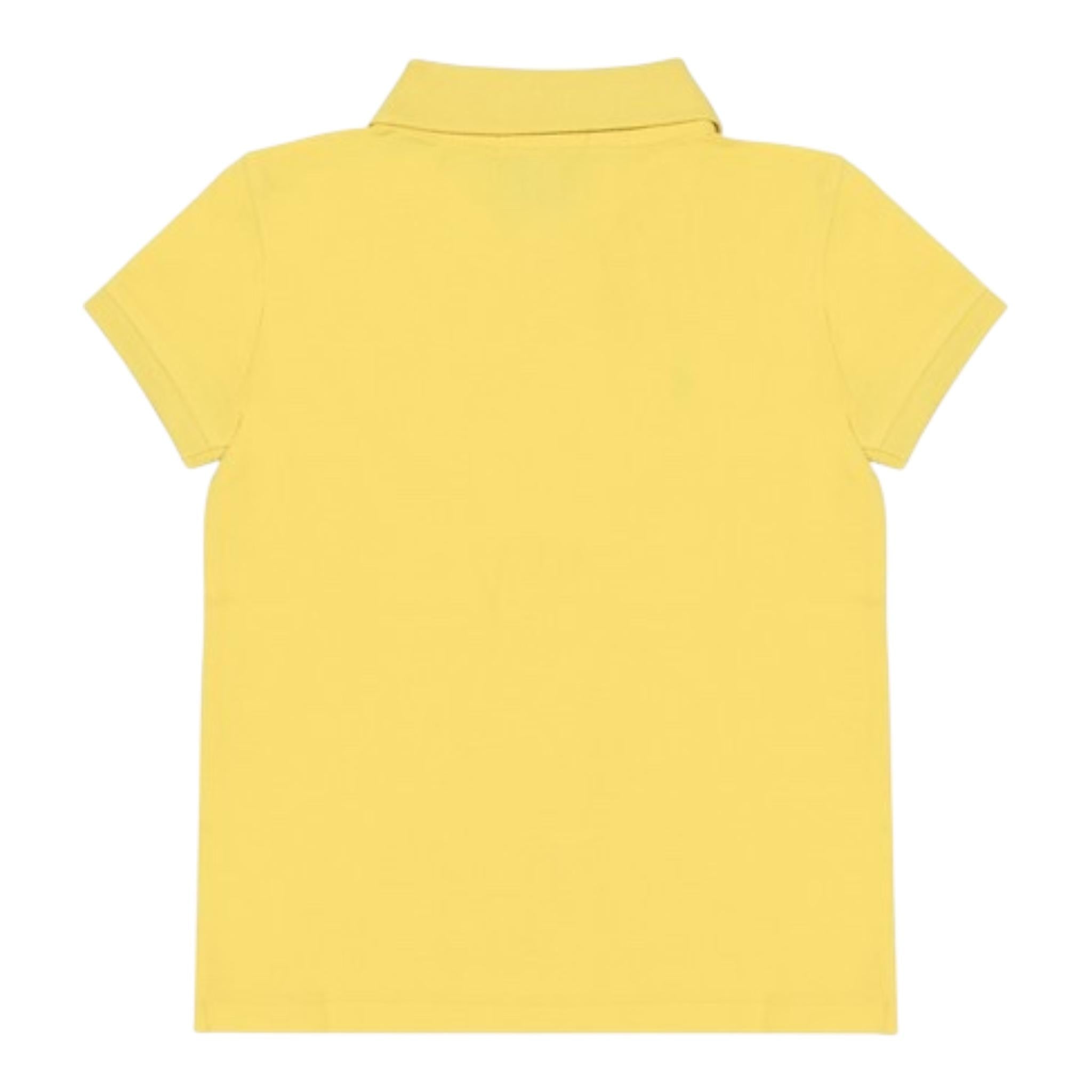 Ralph Lauren Polo Mezza Manica Tinta Unita con Logo per Bambina 312698589132 GIALLO RALPH LAUREN 