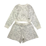 FUN & FUN completo 2pz maglia-short tinta unita con fantasia maculata Bianco per Bambina FCBSW00135XX BIANCO FUN & FUN 