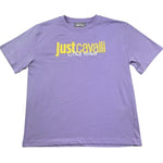 Just Cavalli T-Shirt Girocollo Tinta Unita con Stampa Logo per Bambino JGP26027TS LILLA JUST CAVALLI 