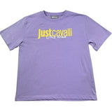 Just Cavalli T-Shirt Girocollo Tinta Unita con Stampa Logo per Bambino JGP26027TS LILLA JUST CAVALLI 