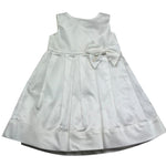 Le Bebe Abito Giromanica Tinta Unita con Fiocco per Neonata LBG0701 BIANCO LE BEBE 