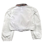 NAIDA camicia manica lunga tinta unita con cravatta Bianco per Bambina NACA140 BIANCO NAIDA 