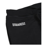 DSQUARED2 pantalone tuta tinta unita con stampa logo Nero per Bambino DQ2527XX NERO DSQUARED2 