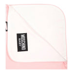 MOSCHINO coperta bicolore con stampe orsi Rosa/bianco per Neonata MUB00F ROSA/BIANCO MOSCHINO 