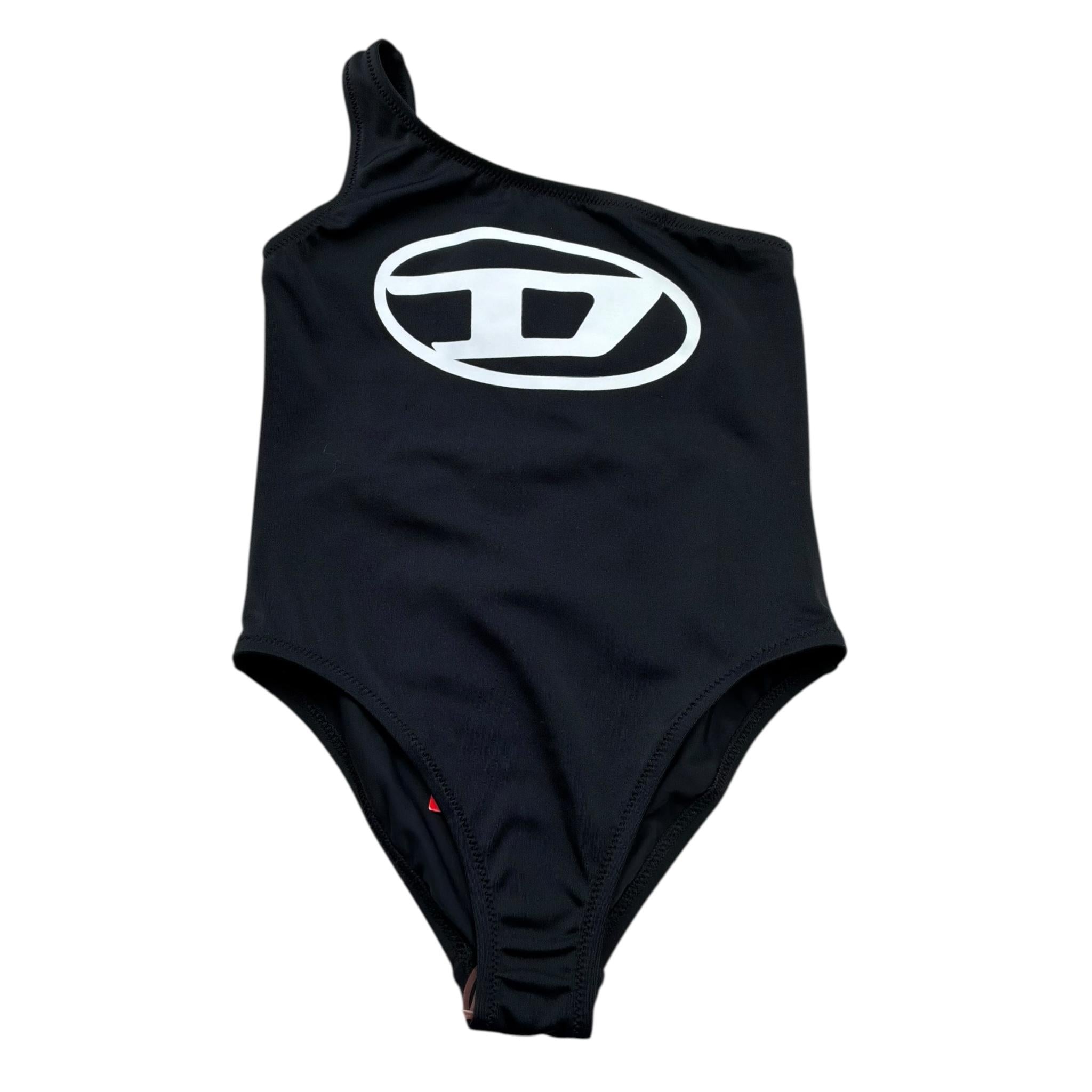 Diesel Costume Intero Tinta Unita con Logo per Bambina J02298 NERO DIESEL 