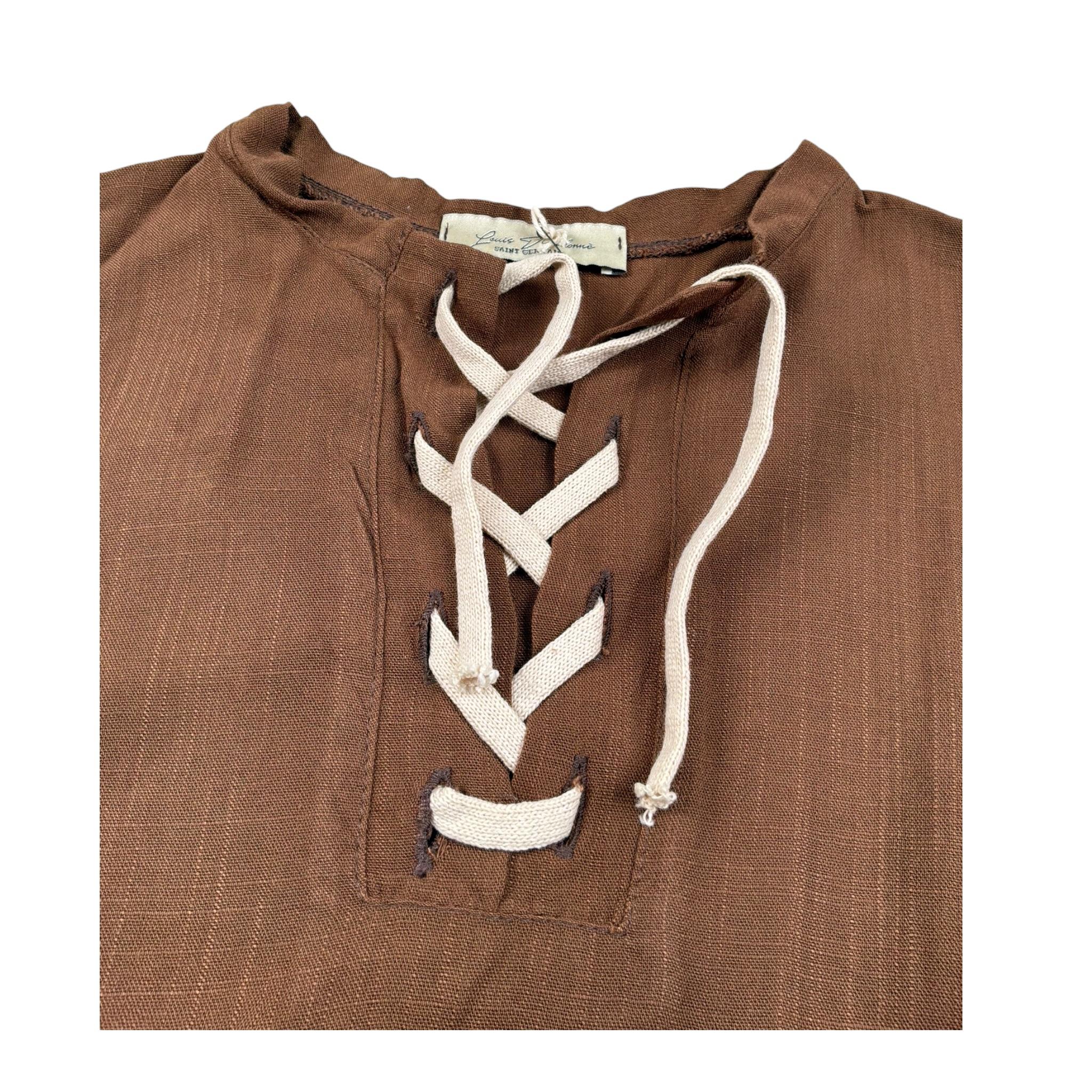 Louis Dieudonne' Camicia Manica Lunga Tinta Unita per Bambino LDTS04 MARRONE LOUIS DIEUDONNE' 
