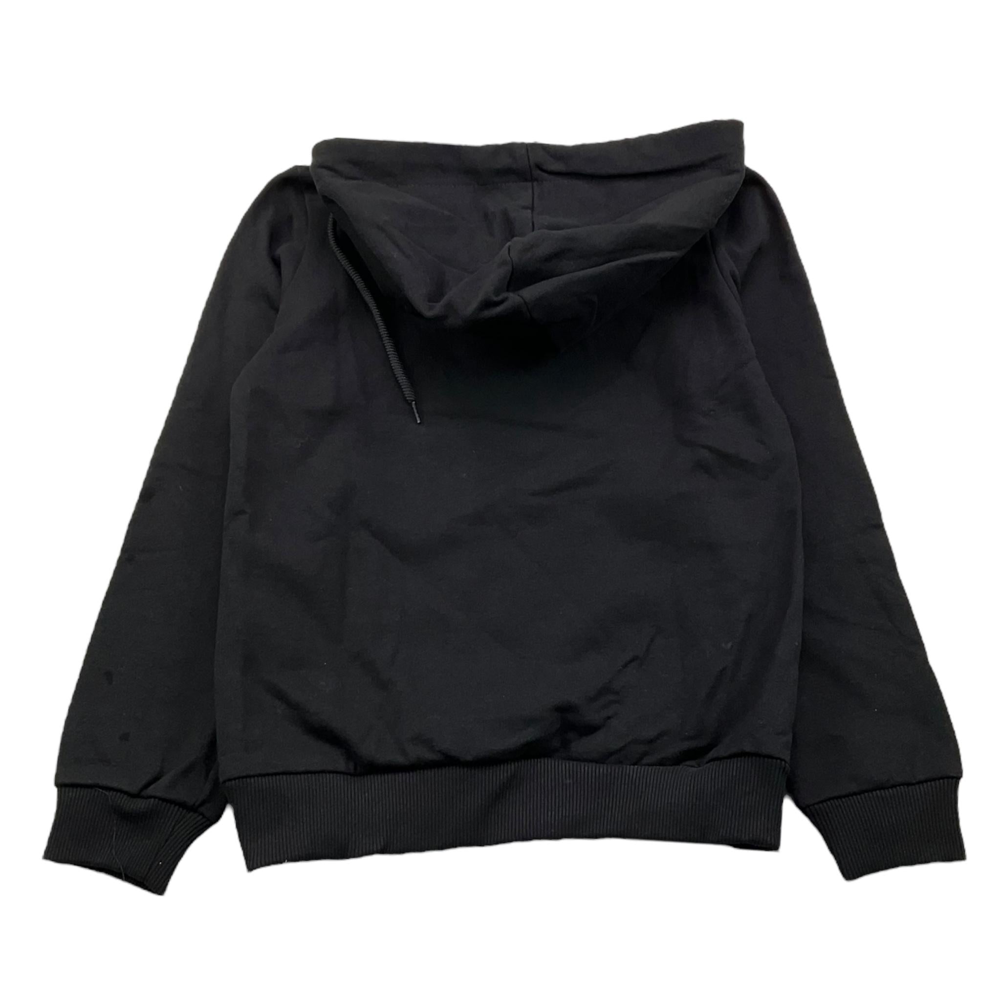 CFBS felpa chiusa con cappuccio tinta unita con stampa Nero per Bambino CSEF2006 NERO CFBS 