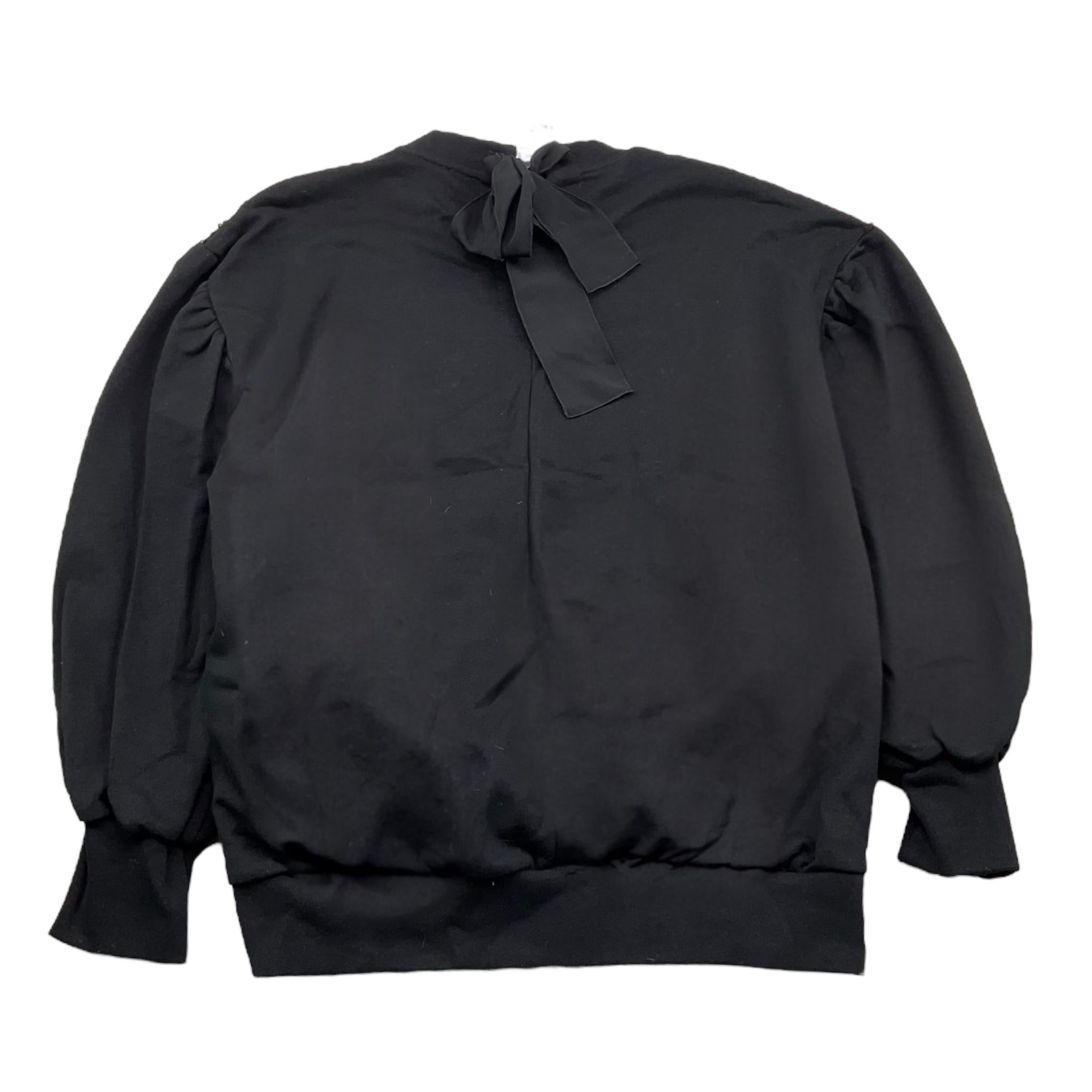 LU LU BY MISS GRANT felpa chiusa girocollo con paillettes Nero per Bambina LL3052 NERO LU LU BY MISS GRANT 