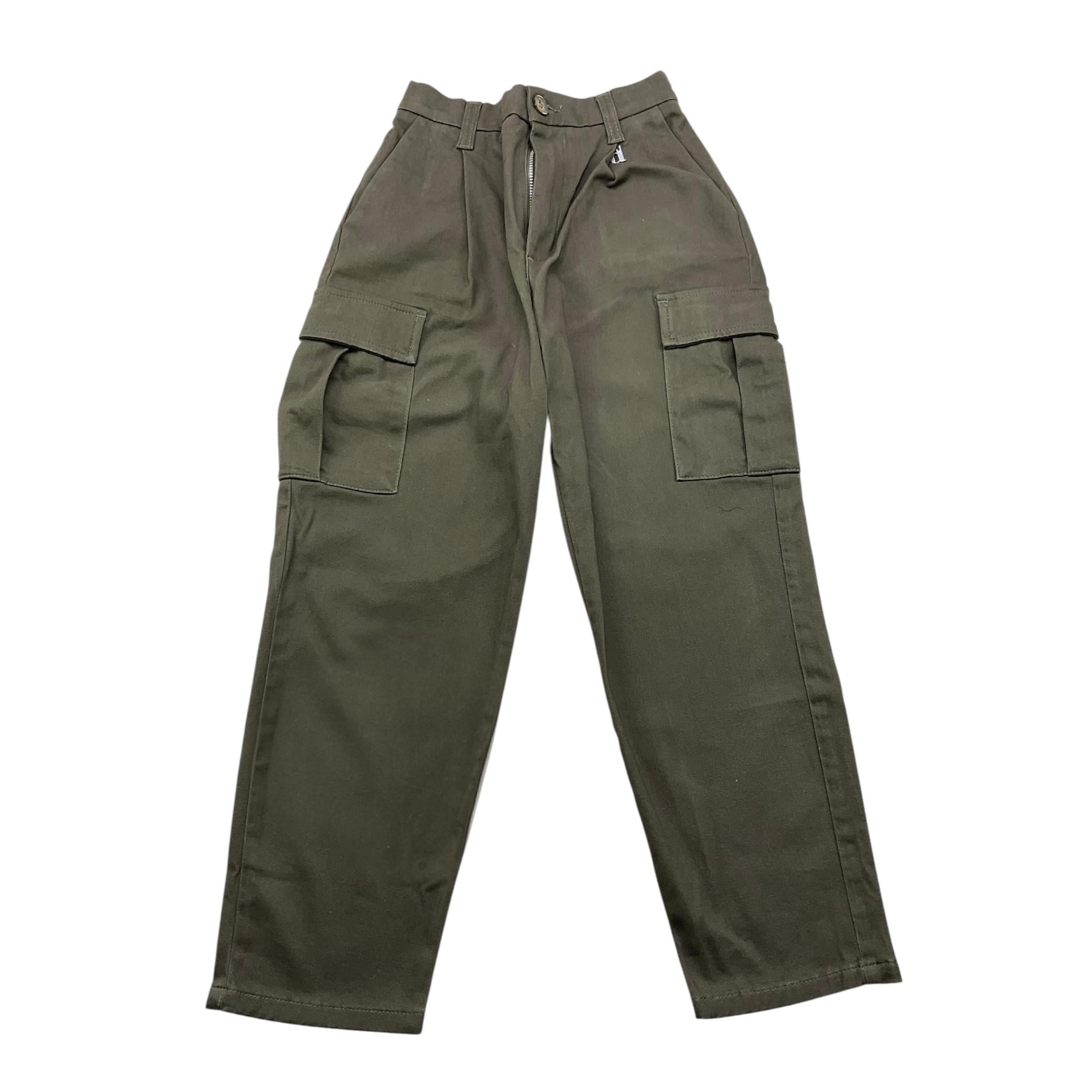 DIXIE pantalone tinta unita cn elastico in vita Verde per Bambina PHT1132G67X VERDE DIXIE 