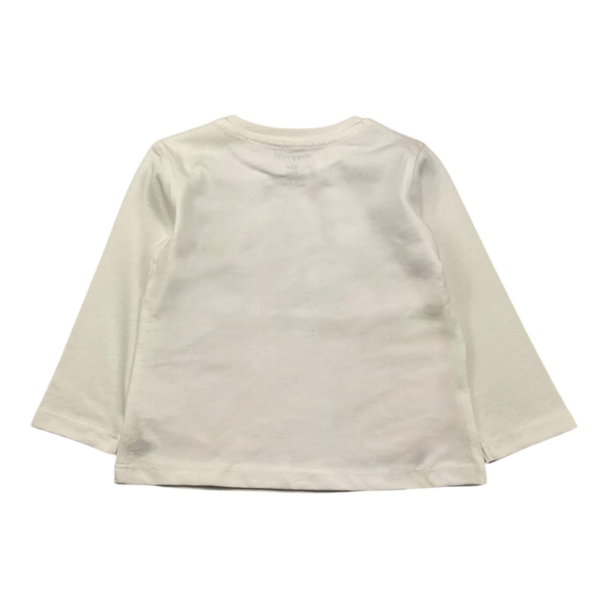 MAYORAL shirt girocollo tinta unita con stampa Bianco per Neonato 2042 BIANCO MAYORAL 