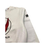 ICEBERG felpa tinta unita girocollo con stampa Bianco per Bambino MFICE5333BX BIANCO ICEBERG 