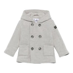 IL GUFO cappotto tinta unita con cappuccio Grigio per Neonato A24GM365N0041 GRIGIO IL GUFO 