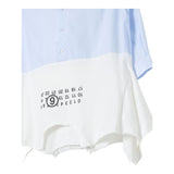 MAISON MARGIELA camicia biclore manica lunga Bianco/azzurro per Bambina M60640 BIANCO/AZZURRO MAISON MARGIELA 