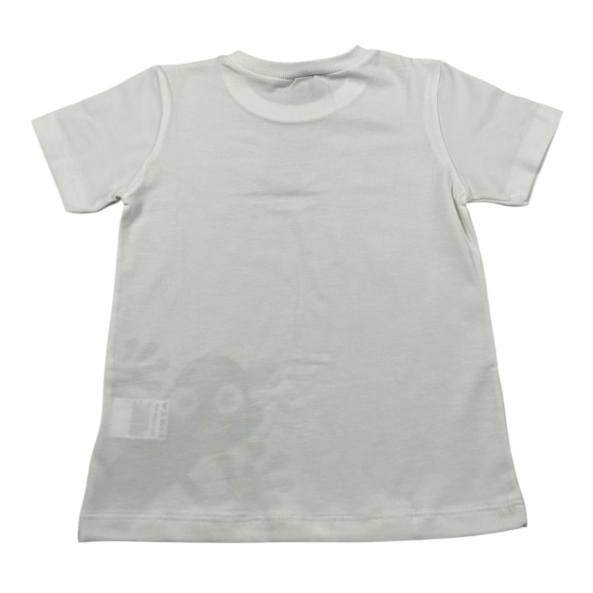 J.O. Milano T-Shirt Girocollo tinta unita con Stampe Panna per Bambino 576N2J PANNA J.O. MILANO 
