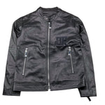 JOHN RICHMOND chiodo in pelle tinta unita Nero per Bambino RBA25121GB NERO JOHN RICHMOND 