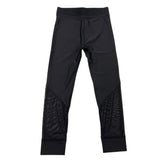 Burberry Schwarze transparente, einfarbige Leggings für Mädchen