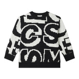 STELLA McCARTNEY felpa bicolore girocollo logata Bianco/nero per Bambino TV4S10 BIANCO/NERO STELLA McCARTNEY 