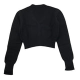 NAIDA cardigan tinta unita  Nero per Bambina NAMA315 NERO NAIDA 