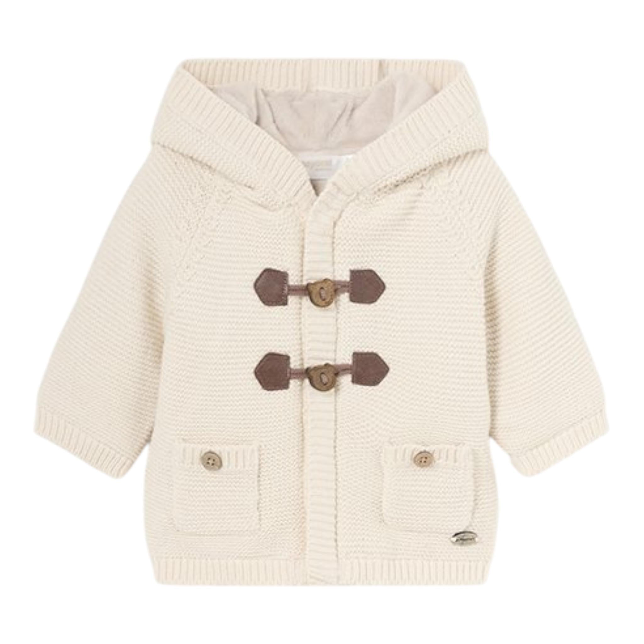 MAYORAL cappottino tinta unita con cappuccio Panna per Neonato 2303 PANNA MAYORAL 