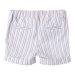 Minibanda Bermuda Tinta Unita con Fantasia A Righe per Neonato 3B620 BIANCO MINIBANDA 