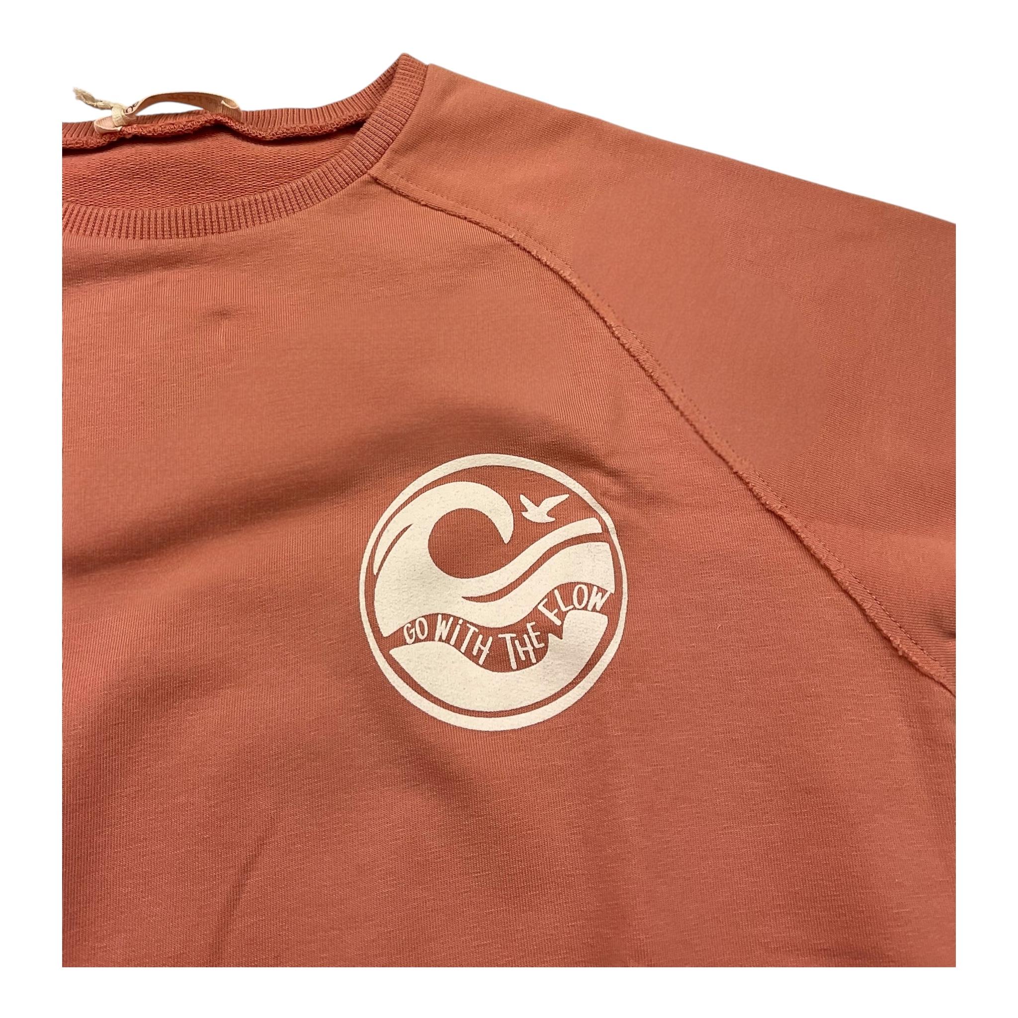 Zhoe & Tobiah Felpa Chiusa Girocollo Tinta Unita con Stampa per Bambino FEC11M ROSA ZHOE & TOBIAH 