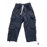 NEVER TOO pantalone tinta unita cn elastico in vita Blu per Neonato NT2185N BLU NEVER TOO 