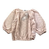 Bamboom+Babies Einfarbiges Top mit durchbrochener Stickerei Rosa für Baby Mädchen