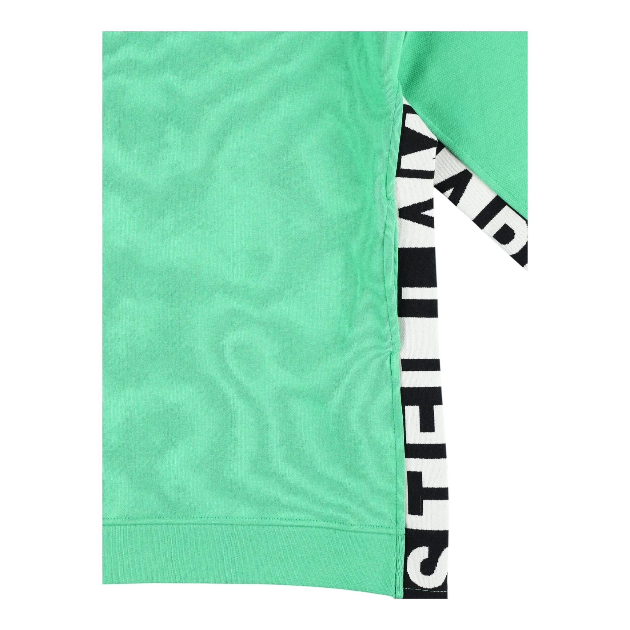 STELLA McCARTNEY abito felpa manica lunga tinta unita con cappuccio Verde per Bambina TV1D30 VERDE STELLA McCARTNEY 